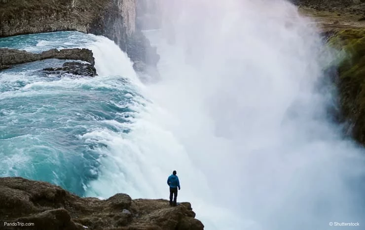 آبشار Gullfoss در ایسلند