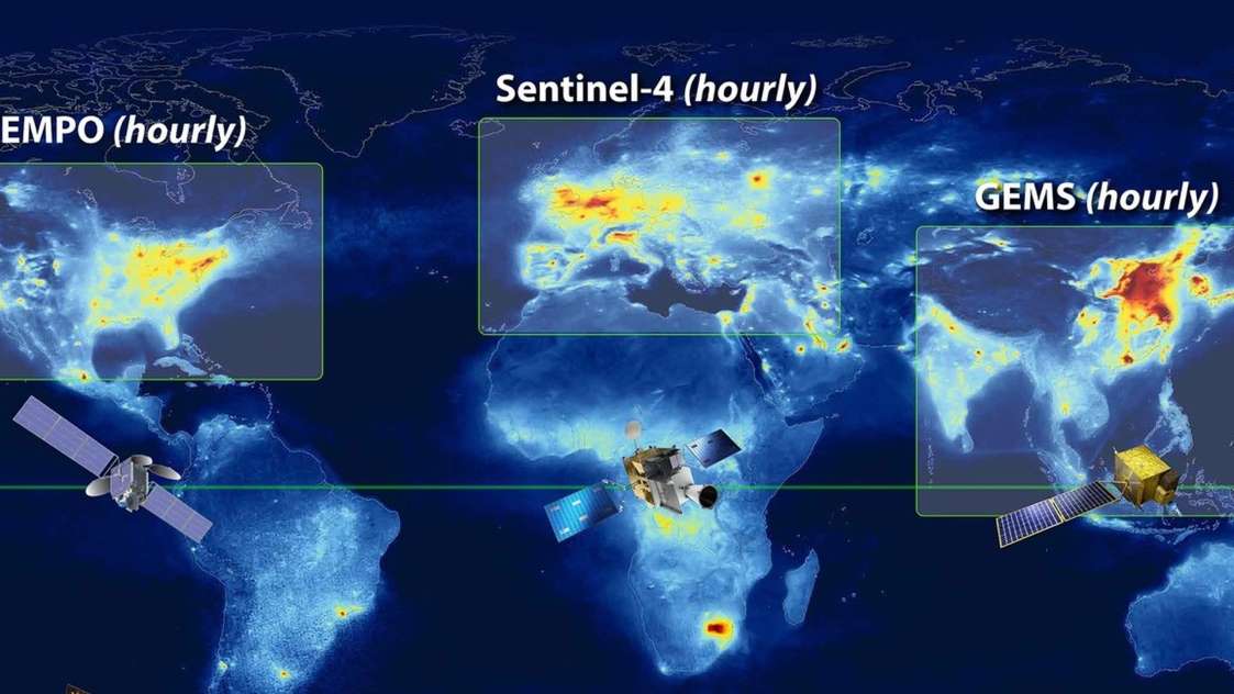 کنترل آلودگی هوا از فضا در هر ساعتی از شبانه روز